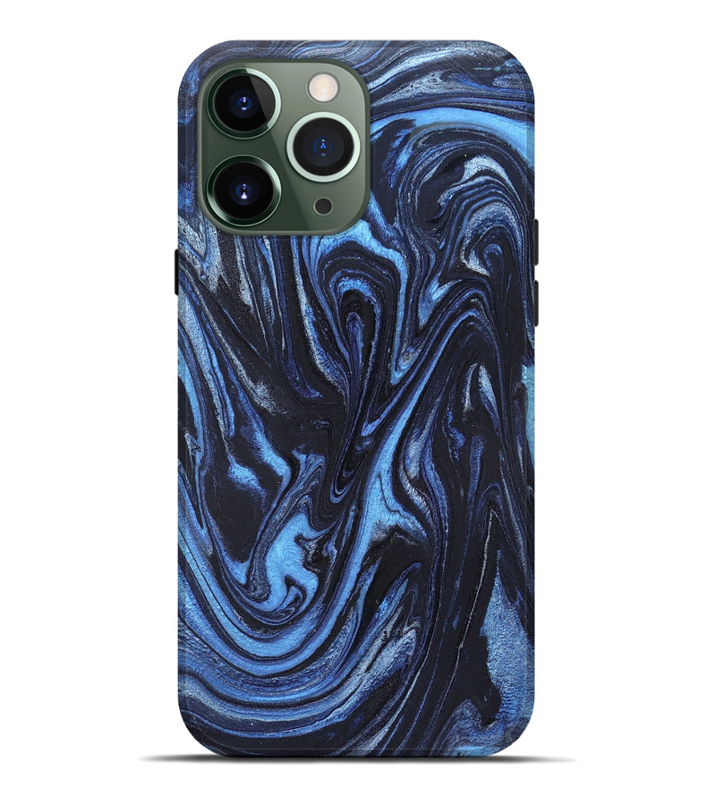 iPhone 13 Pro Max ResinArt Live Edge Phone Case - Jeanine (Blue, 824640)