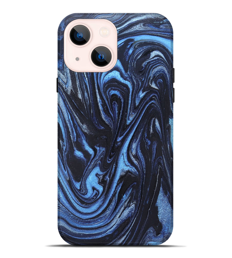 iPhone 14 Plus ResinArt Live Edge Phone Case - Jeanine (Blue, 824640)