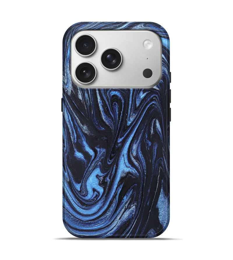 iPhone 17 Pro ResinArt Live Edge Phone Case - Jeanine (Blue, 824640)
