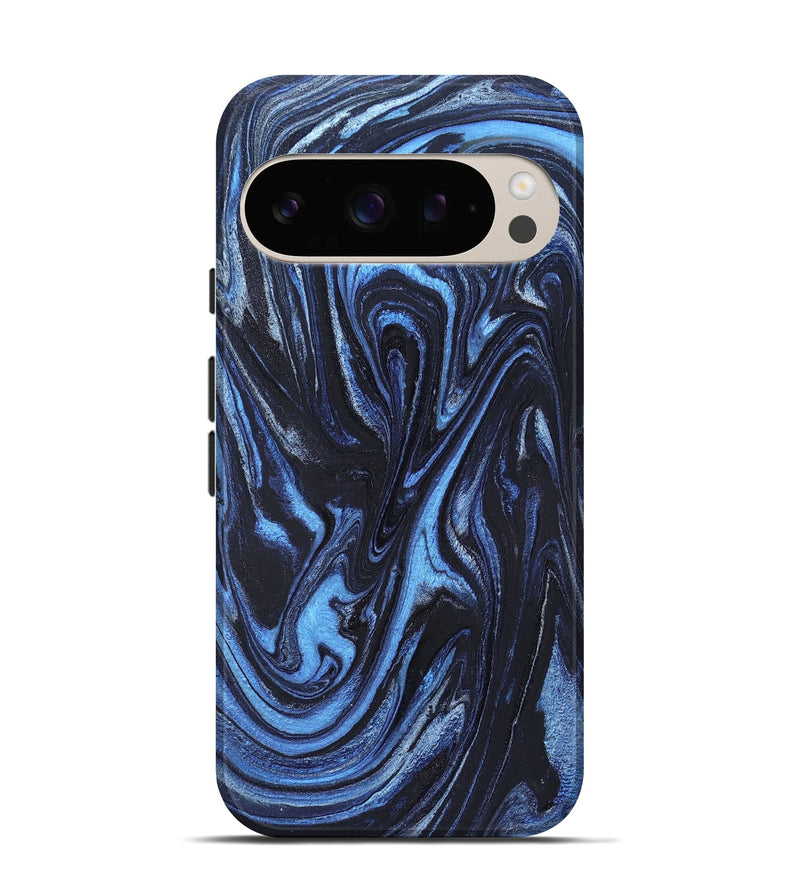 Pixel 10 ResinArt Live Edge Phone Case - Jeanine (Blue, 824640)