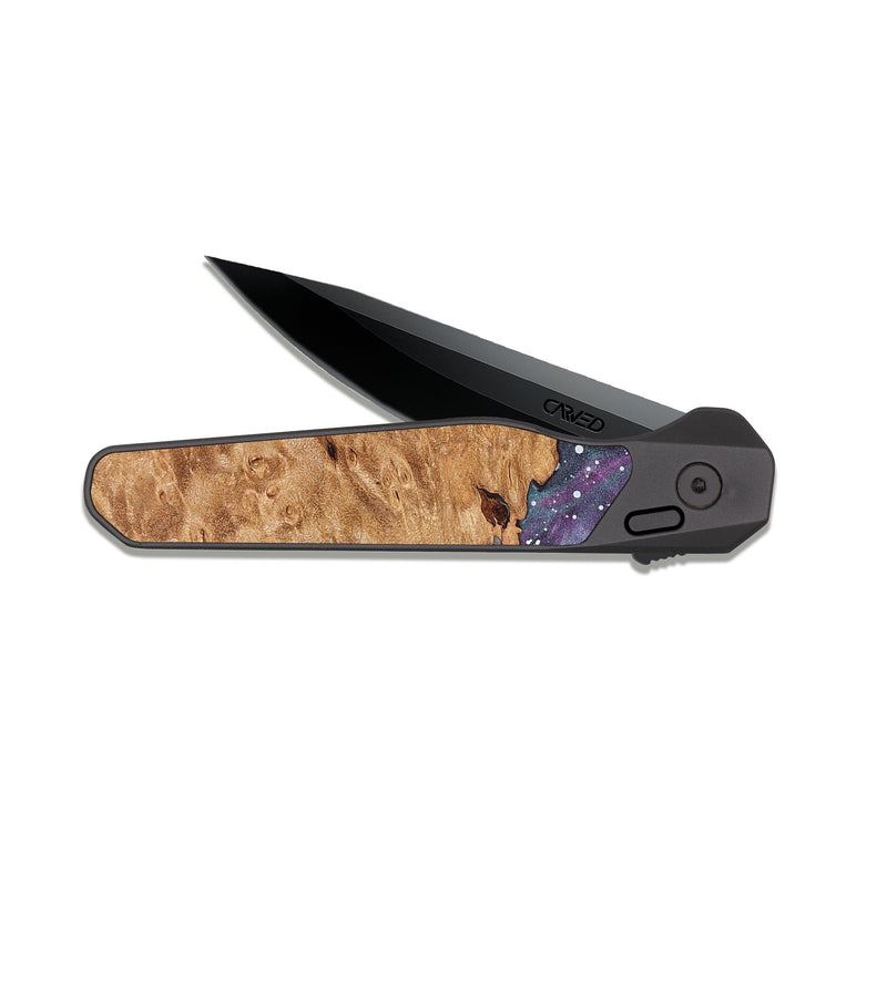 EDC Dark Slate Wood Pocket Knife - Nell (Cosmos, 824658)