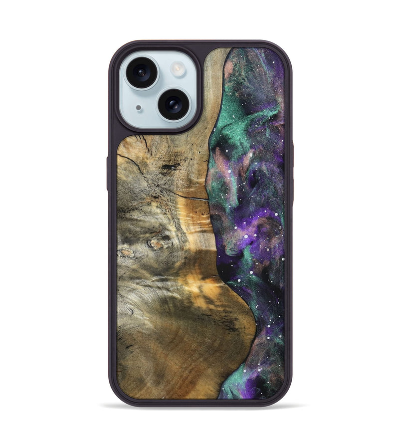 iPhone 15 Wood Phone Case - Felecia (Cosmos, 824659)