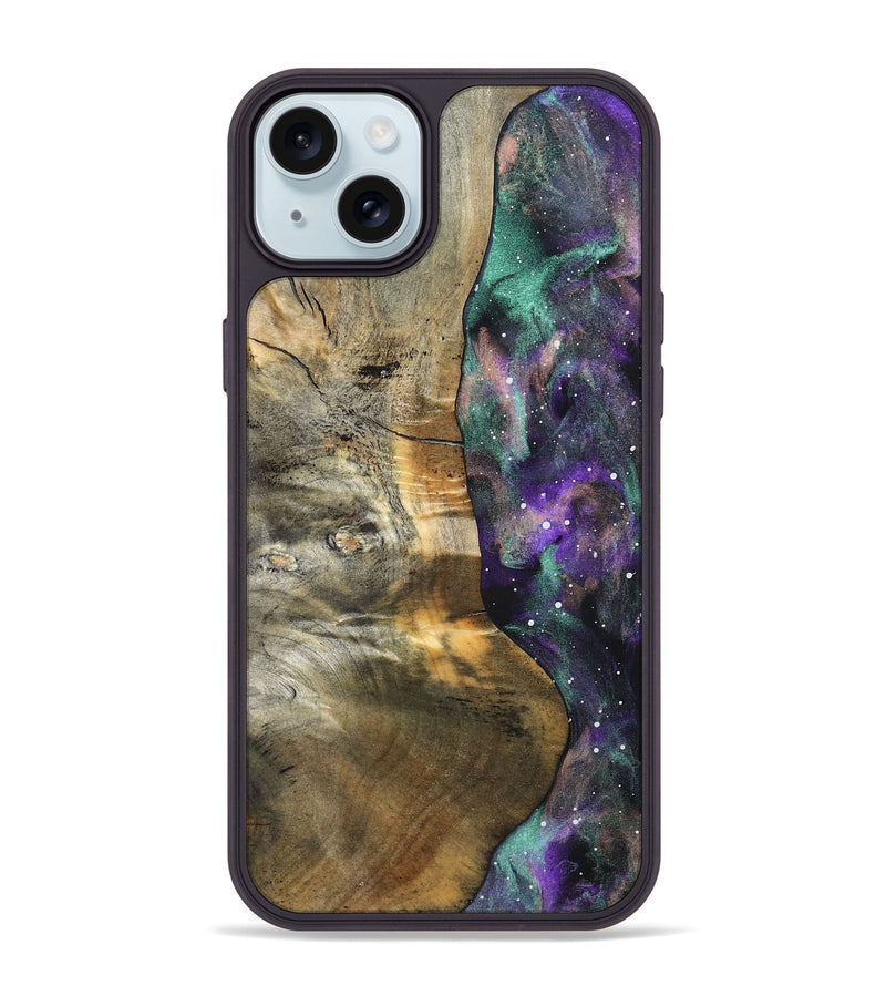 iPhone 15 Plus Wood Phone Case - Felecia (Cosmos, 824659)