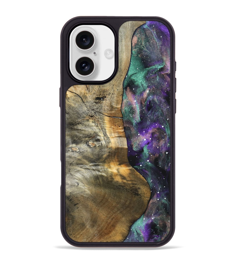 iPhone 16 Plus Wood Phone Case - Felecia (Cosmos, 824659)