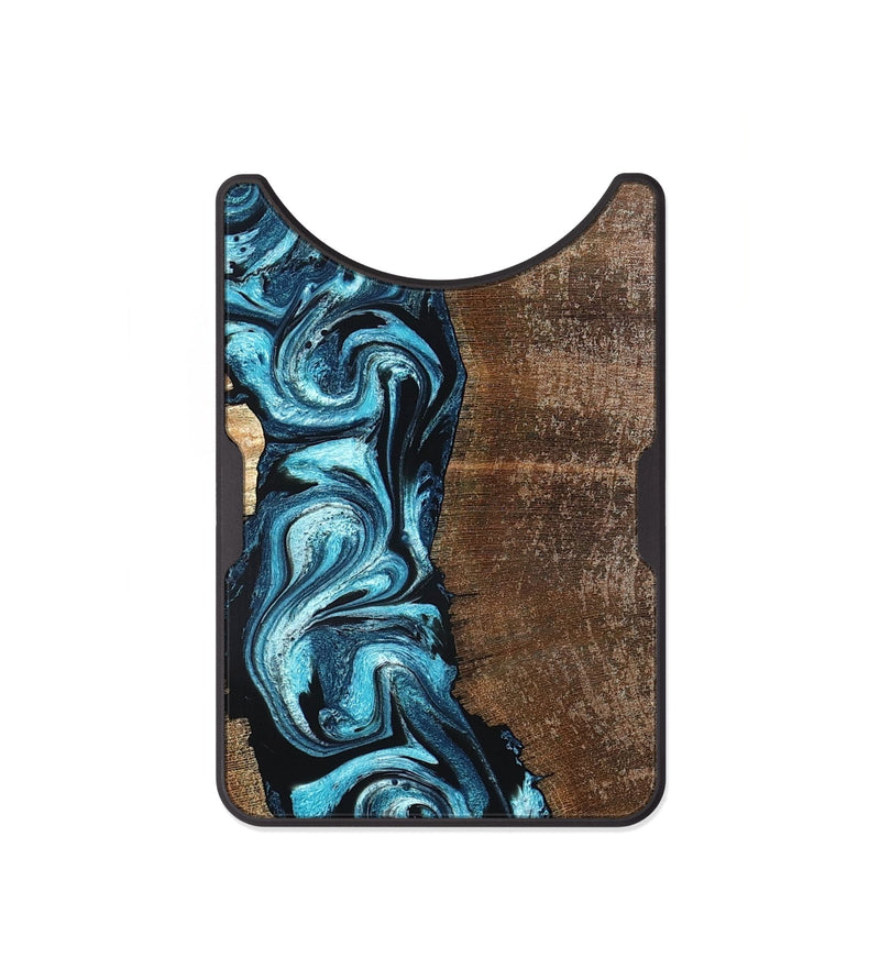 Alloy Wood Wallet - Adeline (Blue, 824663)