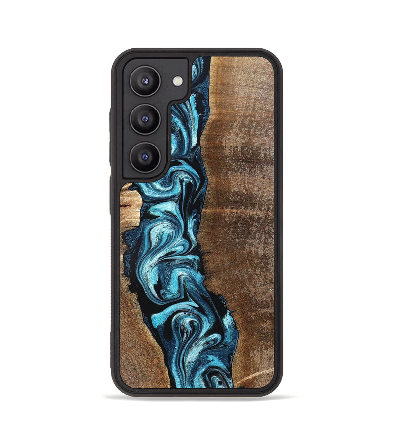 Galaxy S23 Wood Phone Case - Adeline (Blue, 824663)