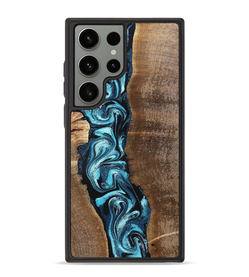 Galaxy S23 Ultra Wood Phone Case - Adeline (Blue, 824663)