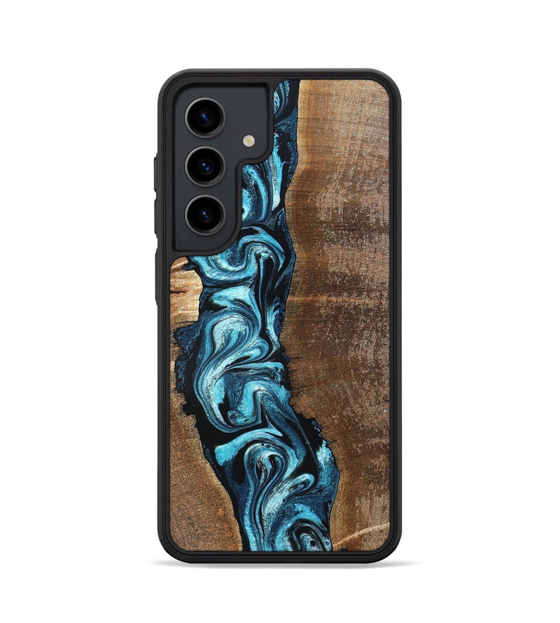 Galaxy S24 Wood Phone Case - Adeline (Blue, 824663)