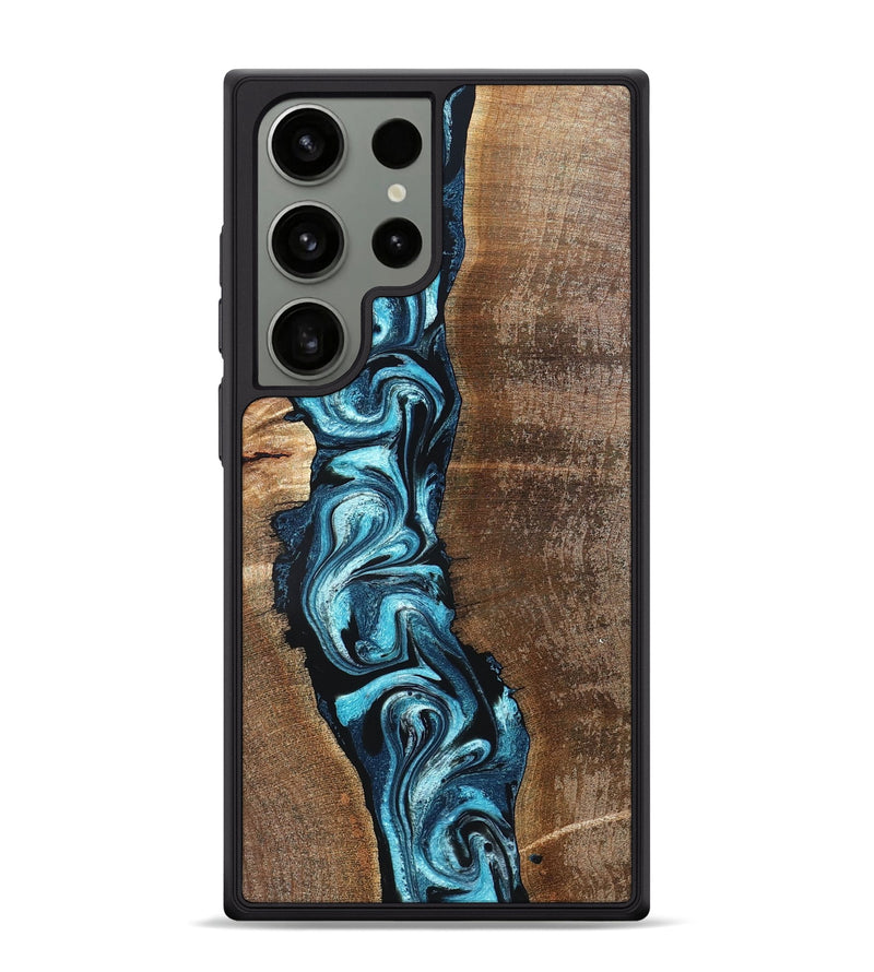 Galaxy S24 Ultra Wood Phone Case - Adeline (Blue, 824663)