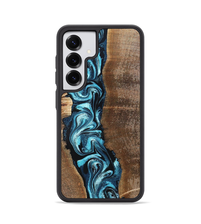 Galaxy S25 Wood Phone Case - Adeline (Blue, 824663)