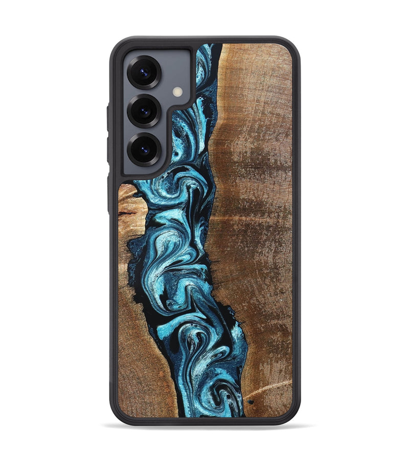 Galaxy S25 Plus Wood Phone Case - Adeline (Blue, 824663)