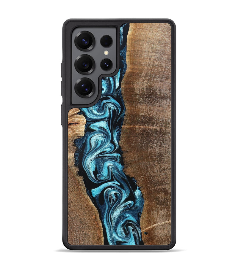 Galaxy S25 Ultra Wood Phone Case - Adeline (Blue, 824663)