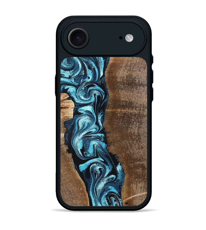 iPhone 17 Air Wood Phone Case - Adeline (Blue, 824663)