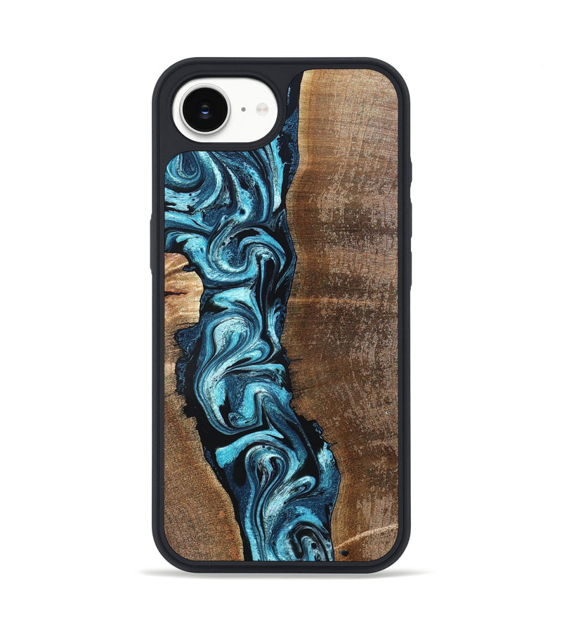 iPhone 17e Wood Phone Case - Adeline (Blue, 824663)