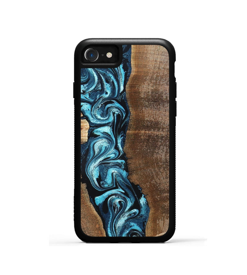 iPhone SE Wood Phone Case - Adeline (Blue, 824663)