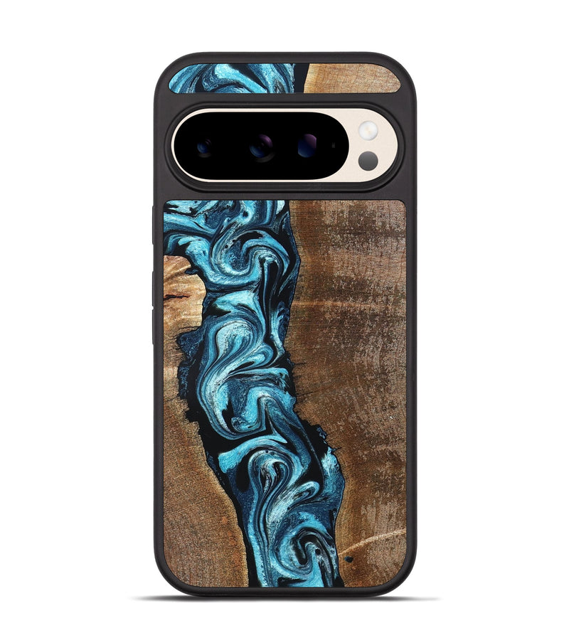 Pixel 10 Wood Phone Case - Adeline (Blue, 824663)