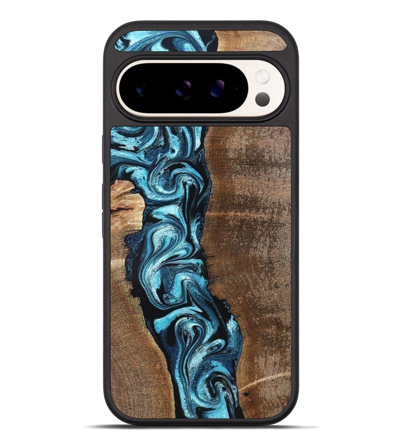 Pixel 10 Pro XL Wood Phone Case - Adeline (Blue, 824663)