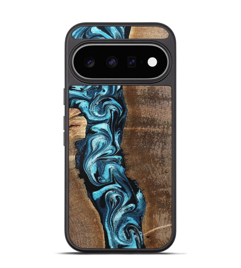 Pixel 11 Wood Phone Case - Adeline (Blue, 824663)
