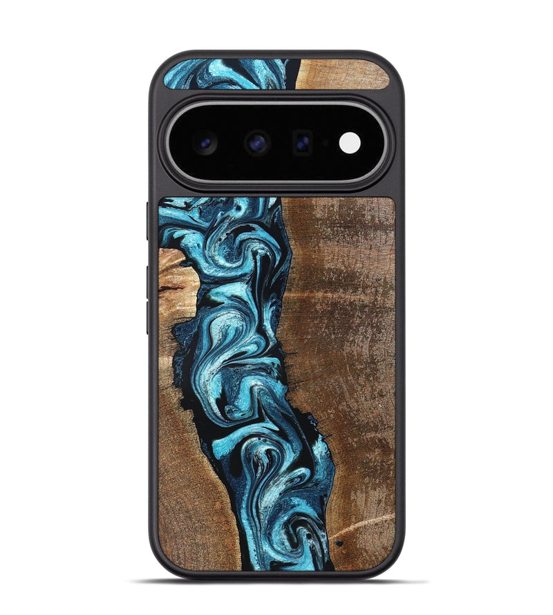 Pixel 11 Pro Wood Phone Case - Adeline (Blue, 824663)
