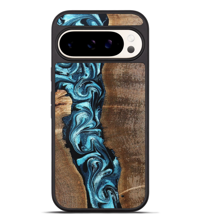 Pixel 9 Pro XL Wood Phone Case - Adeline (Blue, 824663)