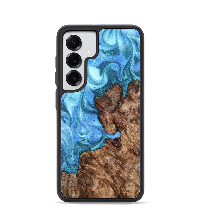 Galaxy S25 Wood Phone Case - Damon (Blue, 824664)