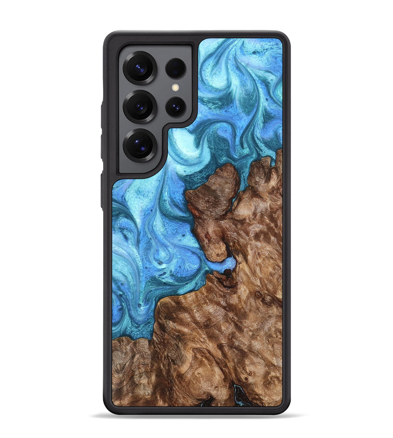Galaxy S25 Ultra Wood Phone Case - Damon (Blue, 824664)