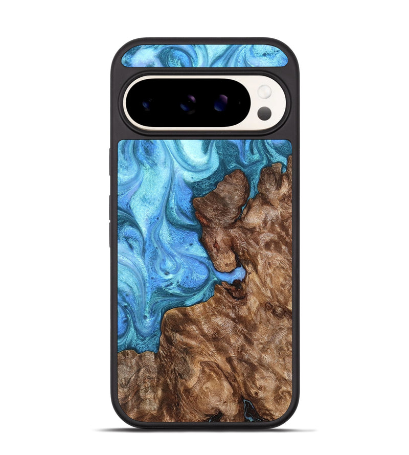 Pixel 9 Wood Phone Case - Damon (Blue, 824664)