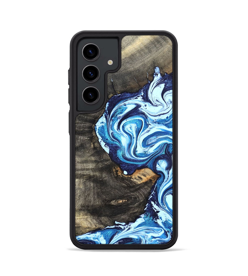Galaxy S24 Wood Phone Case - Tessie (Blue, 824665)