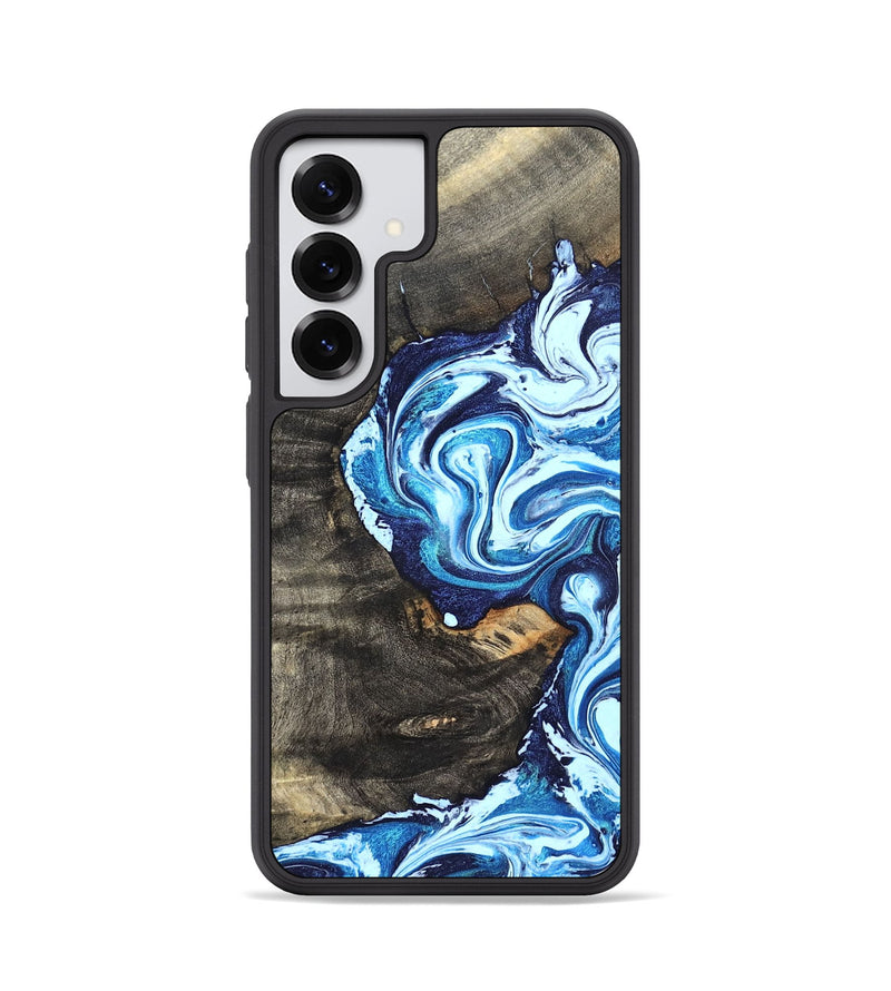 Galaxy S25 Wood Phone Case - Tessie (Blue, 824665)