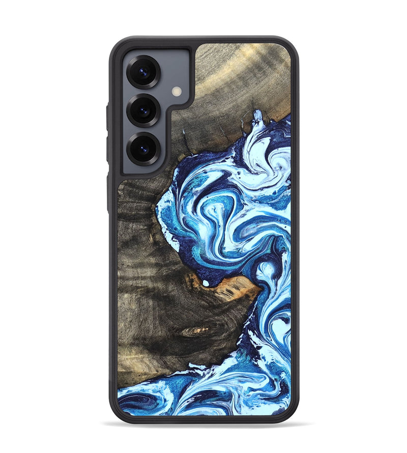 Galaxy S25 Plus Wood Phone Case - Tessie (Blue, 824665)