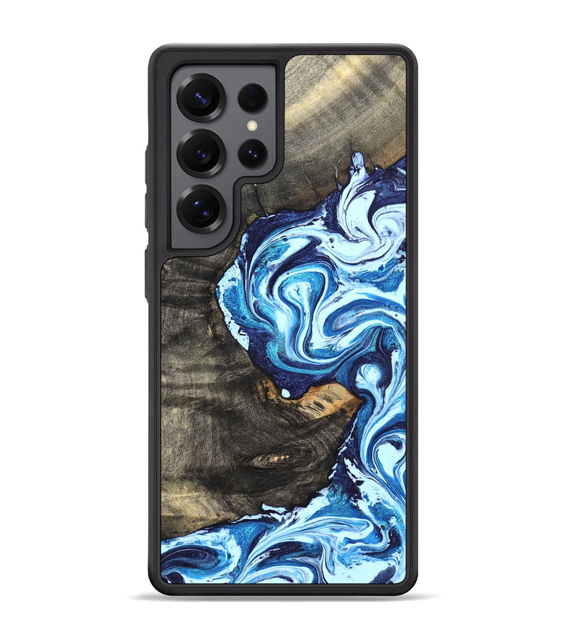 Galaxy S25 Ultra Wood Phone Case - Tessie (Blue, 824665)