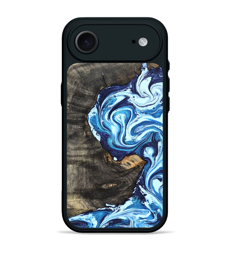 iPhone 17 Air Wood Phone Case - Tessie (Blue, 824665)