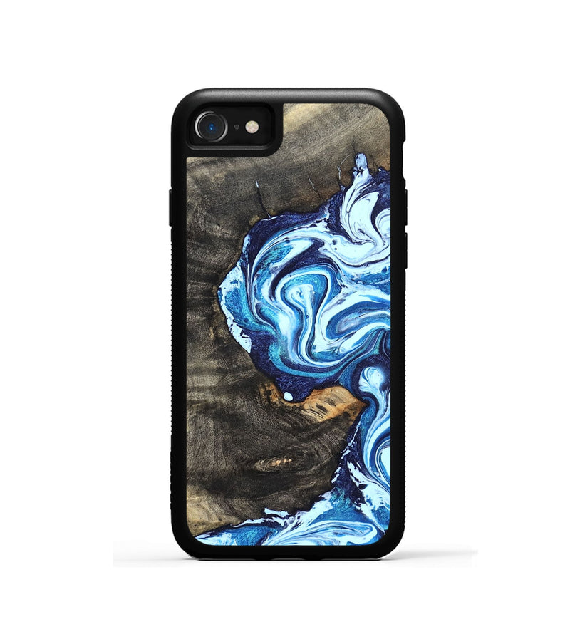 iPhone SE Wood Phone Case - Tessie (Blue, 824665)
