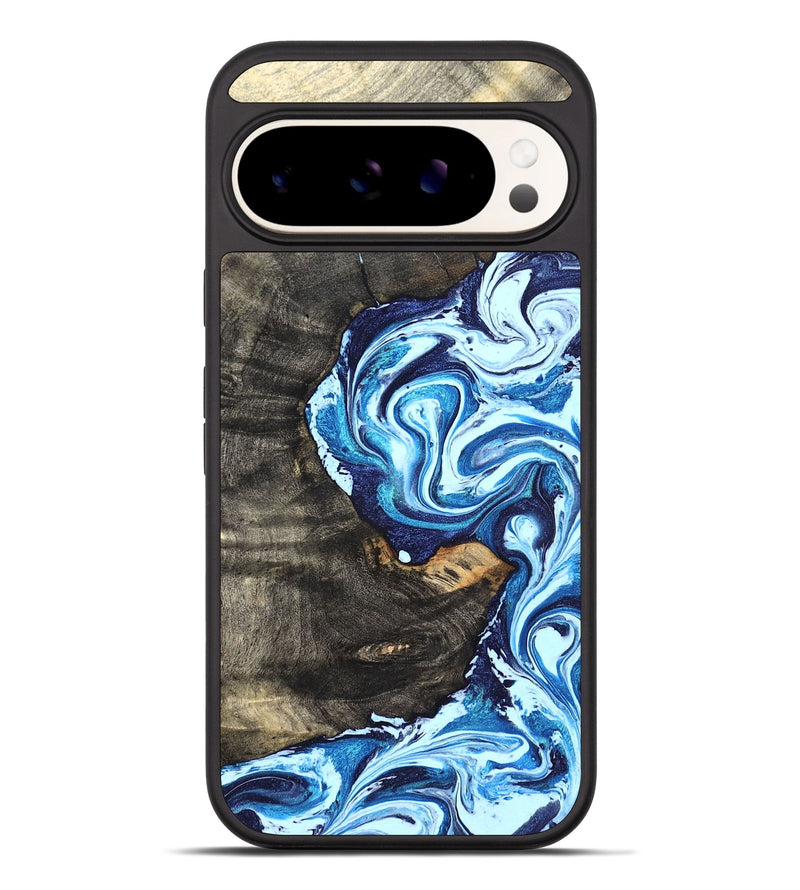 Pixel 10 Pro XL Wood Phone Case - Tessie (Blue, 824665)