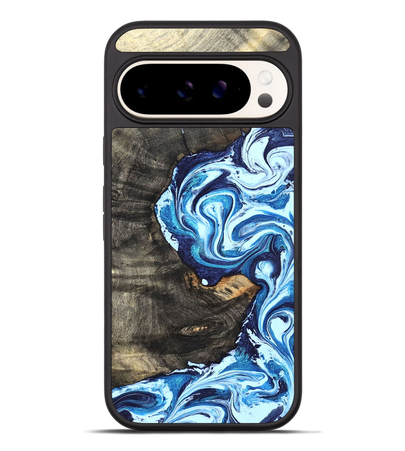 Pixel 9 Pro XL Wood Phone Case - Tessie (Blue, 824665)