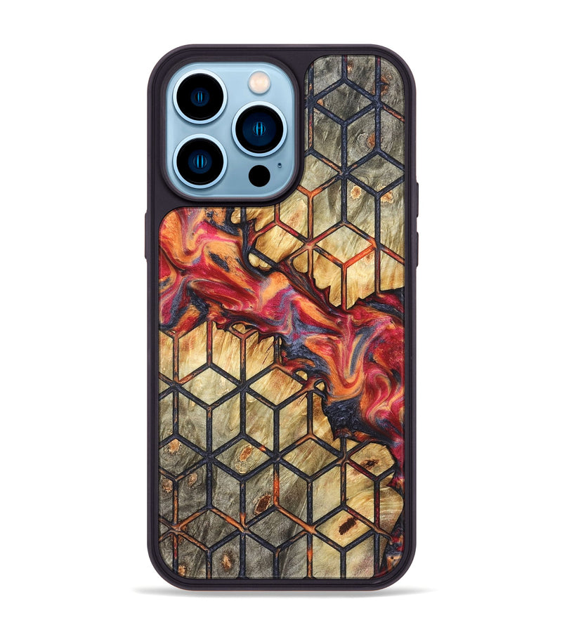 iPhone 14 Pro Max Wood Phone Case - Roman (Pattern, 824669)