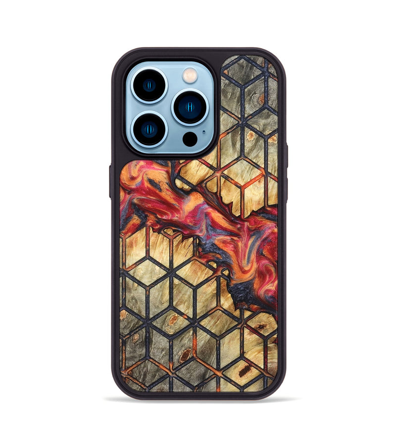 iPhone 14 Pro Wood Phone Case - Roman (Pattern, 824669)