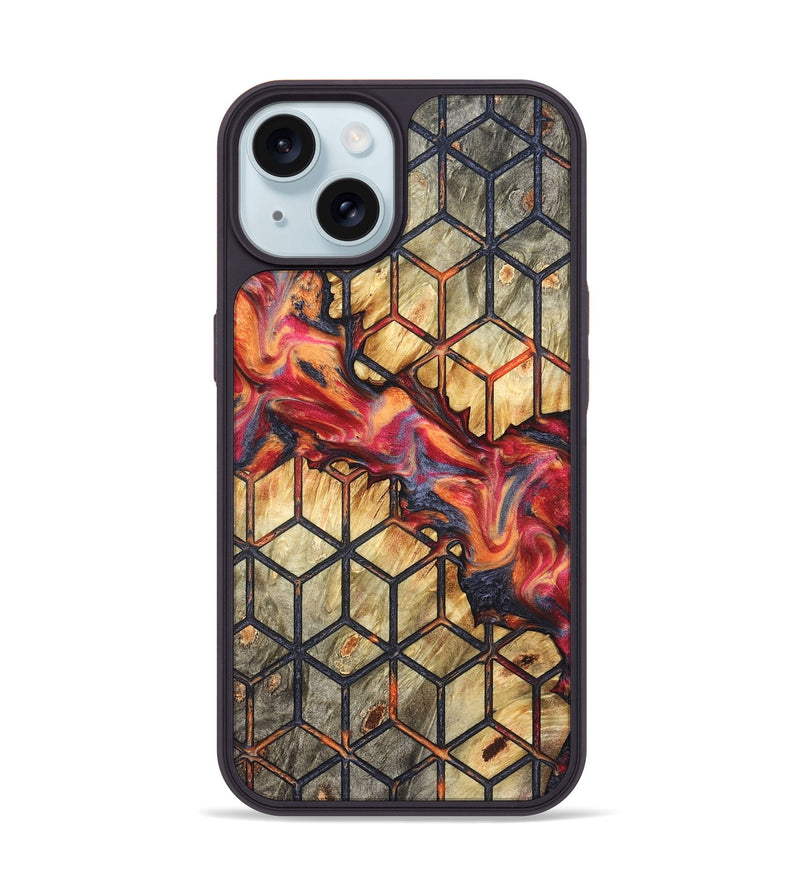 iPhone 15 Wood Phone Case - Roman (Pattern, 824669)