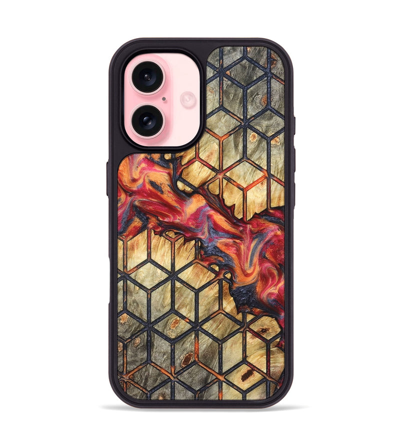 iPhone 16 Wood Phone Case - Roman (Pattern, 824669)