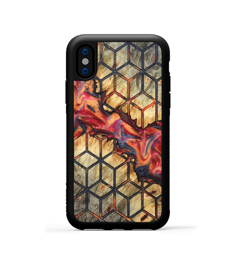 iPhone Xs Wood Phone Case - Roman (Pattern, 824669)