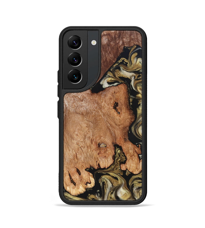 Galaxy S22 Wood Phone Case - Rhoda (Black & White, 824683)