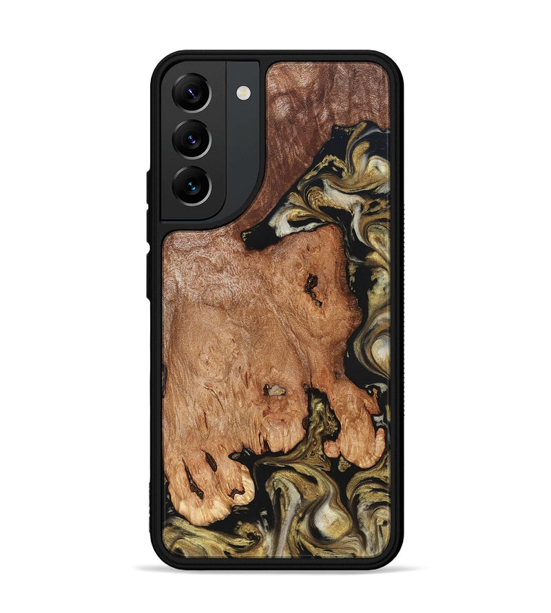 Galaxy S22 Plus Wood Phone Case - Rhoda (Black & White, 824683)