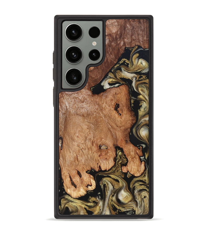 Galaxy S23 Ultra Wood Phone Case - Rhoda (Black & White, 824683)