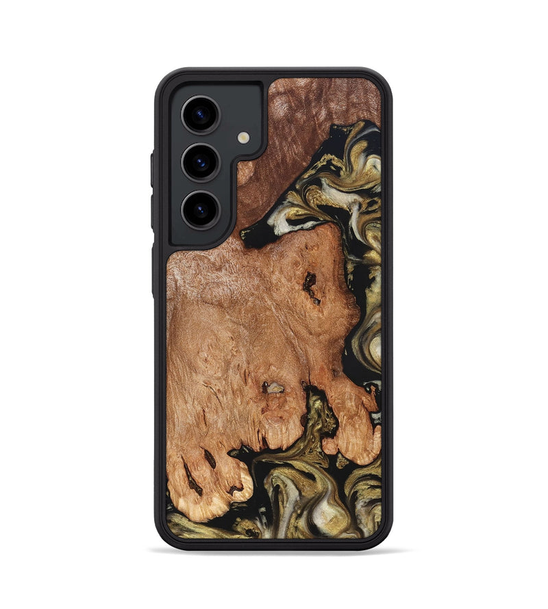 Galaxy S24 Wood Phone Case - Rhoda (Black & White, 824683)