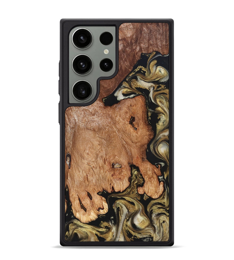 Galaxy S24 Ultra Wood Phone Case - Rhoda (Black & White, 824683)
