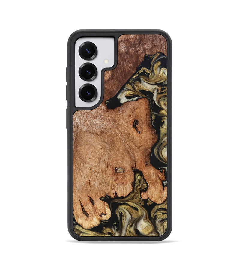 Galaxy S25 Wood Phone Case - Rhoda (Black & White, 824683)