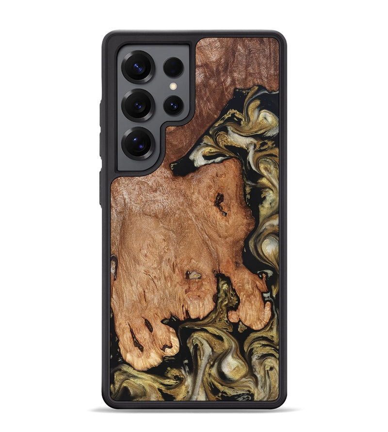Galaxy S25 Ultra Wood Phone Case - Rhoda (Black & White, 824683)
