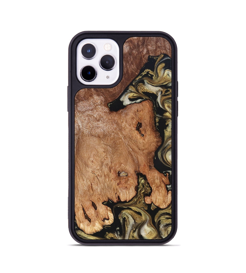 iPhone 11 Pro Wood Phone Case - Rhoda (Black & White, 824683)