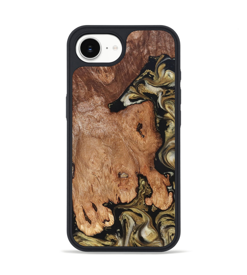 iPhone 16e Wood Phone Case - Rhoda (Black & White, 824683)