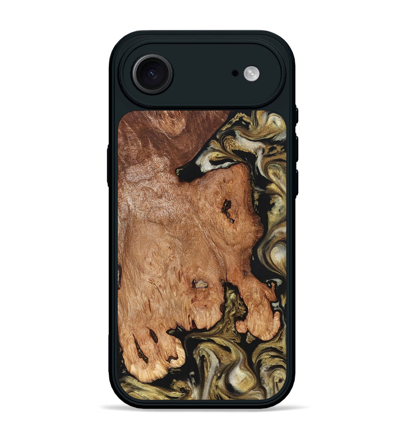 iPhone 17 Air Wood Phone Case - Rhoda (Black & White, 824683)